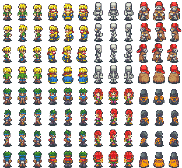 Player Sprites Top View
